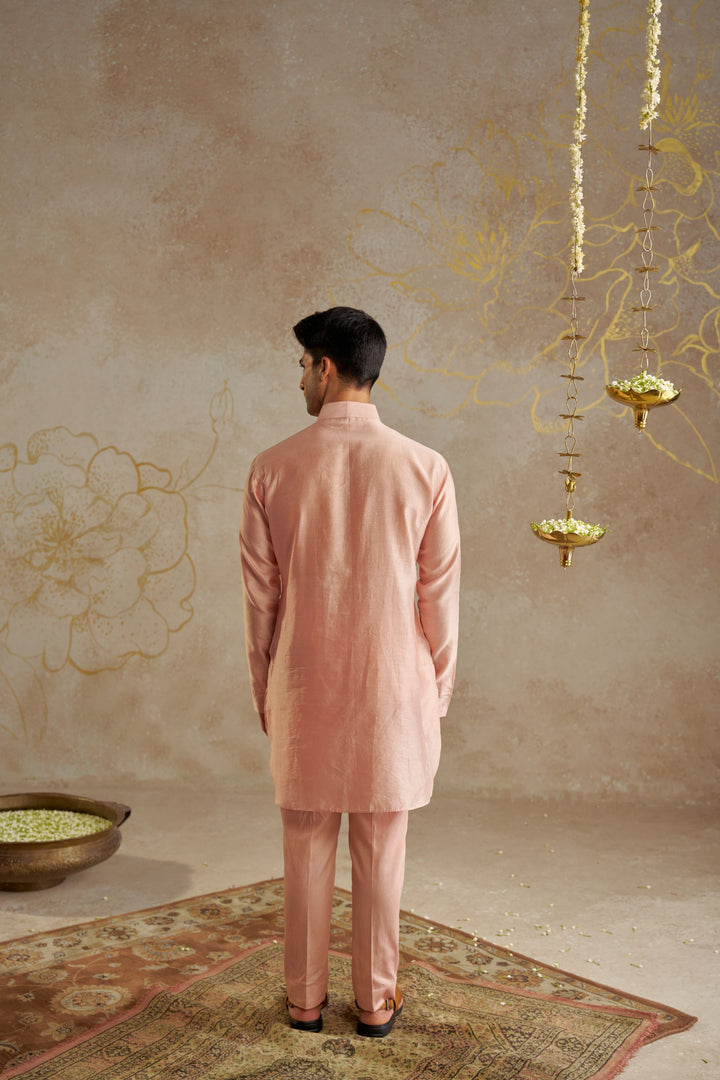 Blush Chanderi Kurta Set