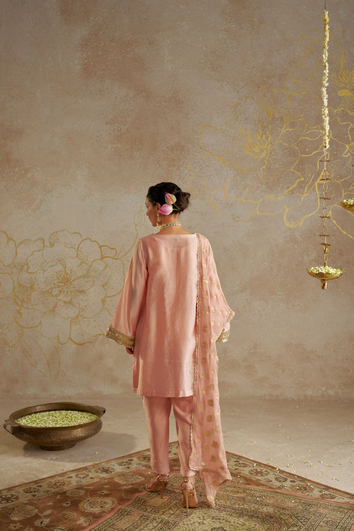 Blush Chanderi Kurta Set