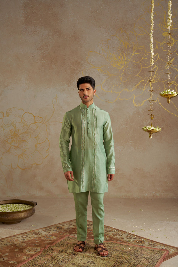 Jade Chanderi Kurta Set