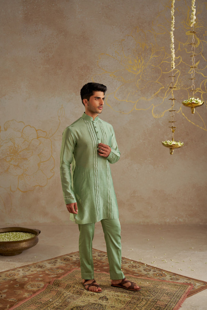 Jade Chanderi Kurta Set