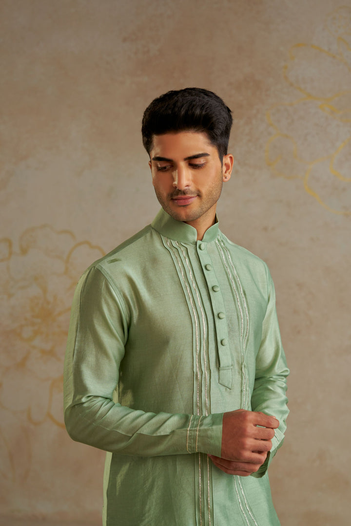 Jade Chanderi Kurta Set