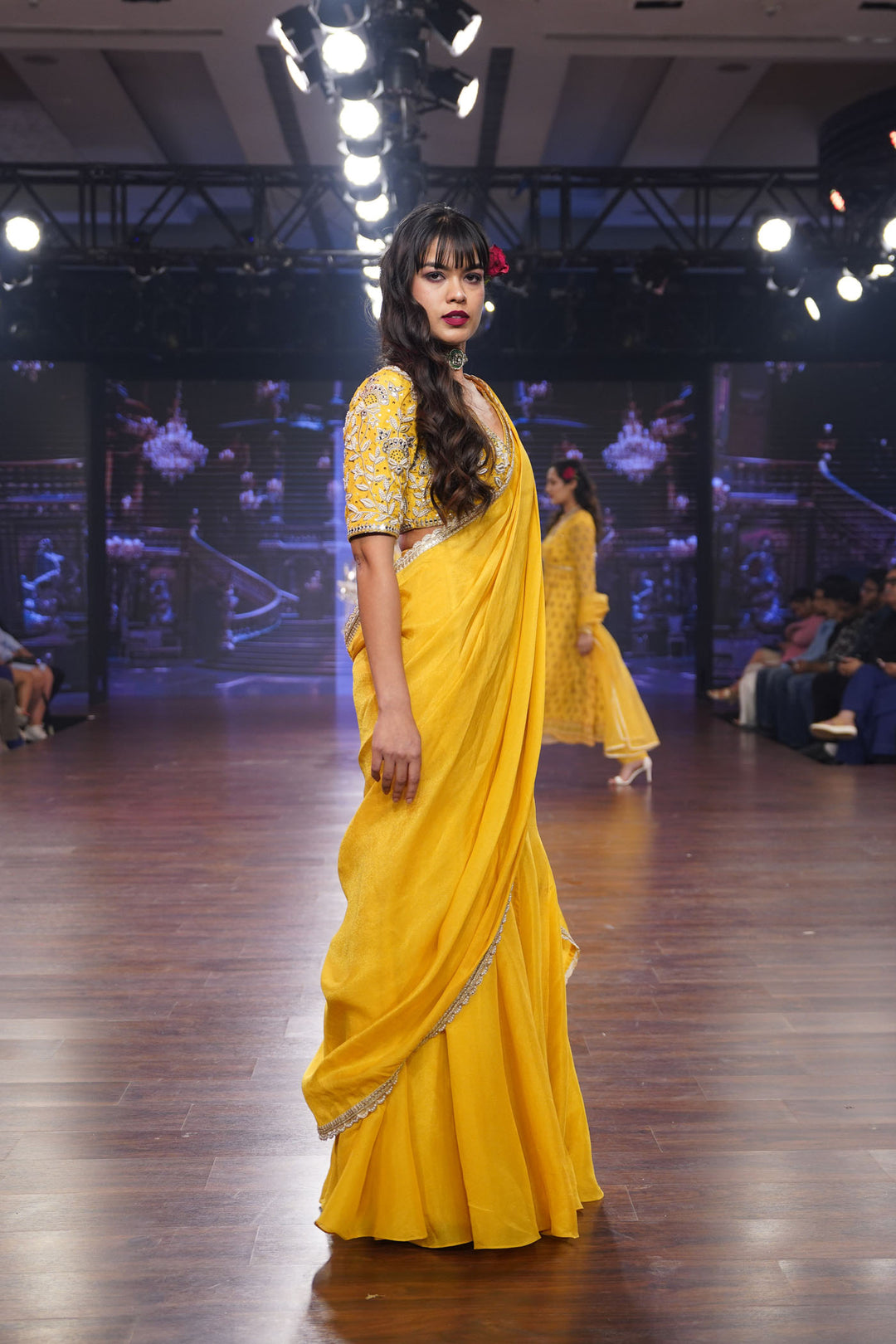 Yellow Tissue Saree
