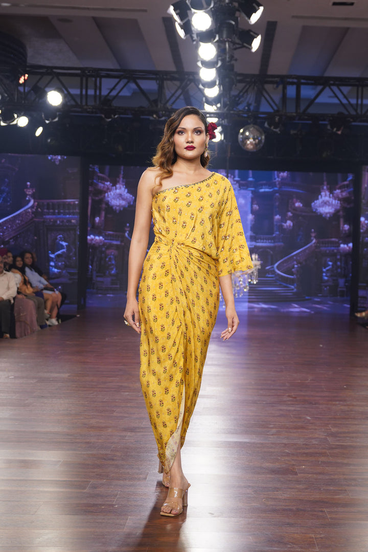 Yellow Booti Dress