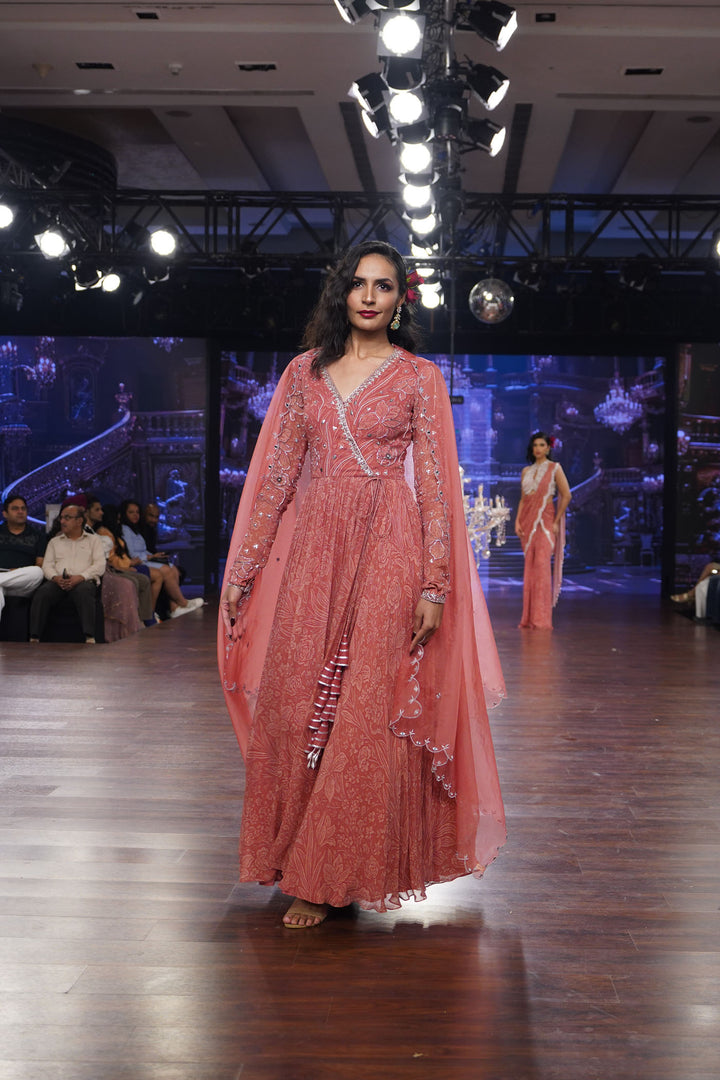 Coral Meadow Anarkali
