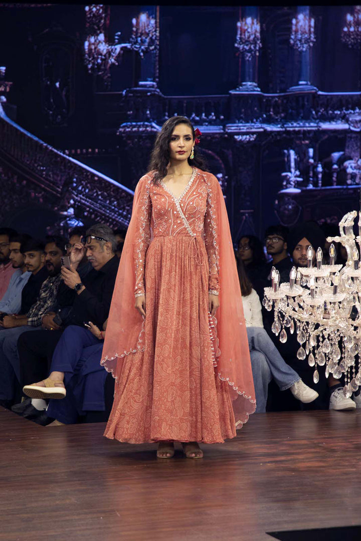 Coral Meadow Anarkali