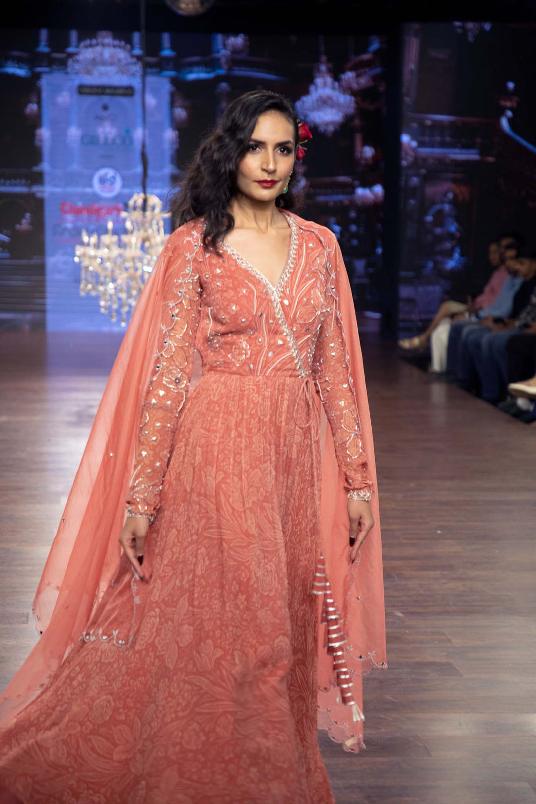 Coral Meadow Anarkali