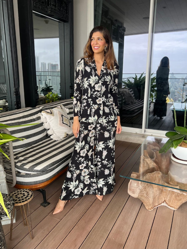 Mallika Singhania in our Black Eden Pantsuit