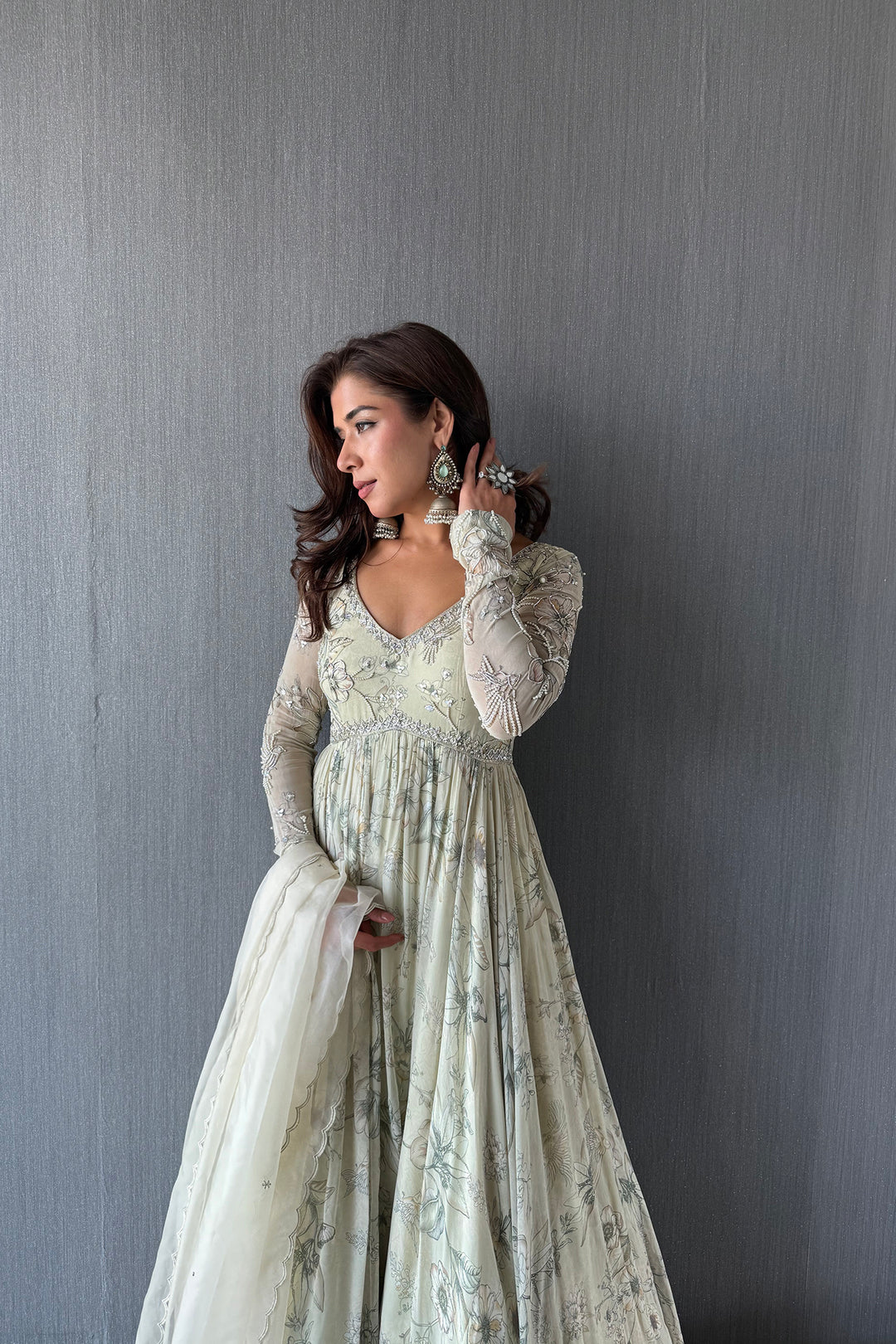 Sukhmani Gambhir in our Ivory Eden Anarkali
