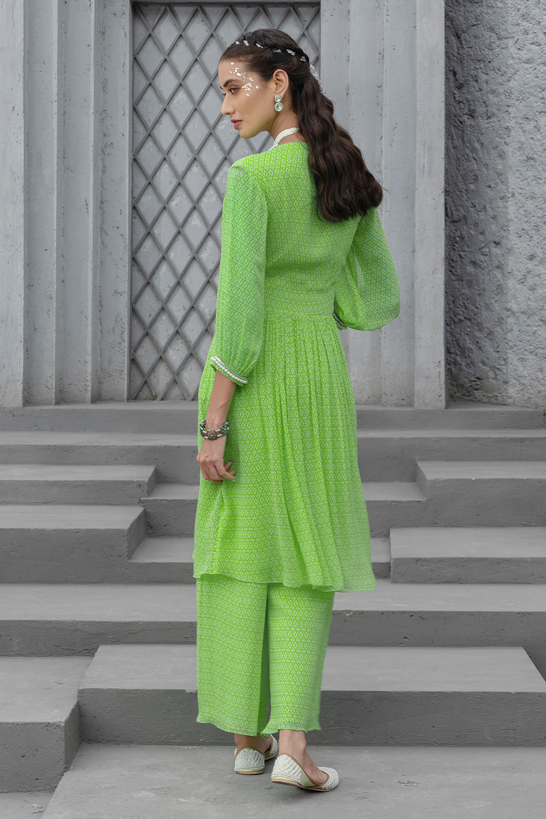 Lime Green Kurta Set