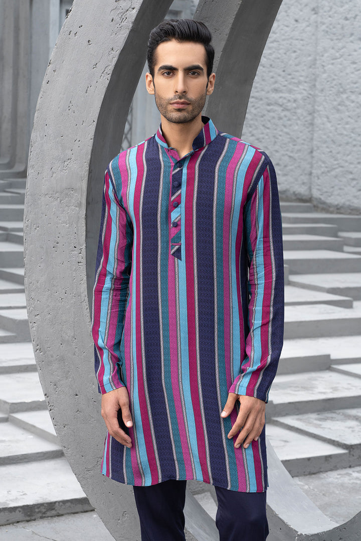 Navy Blue Kurta With Pants