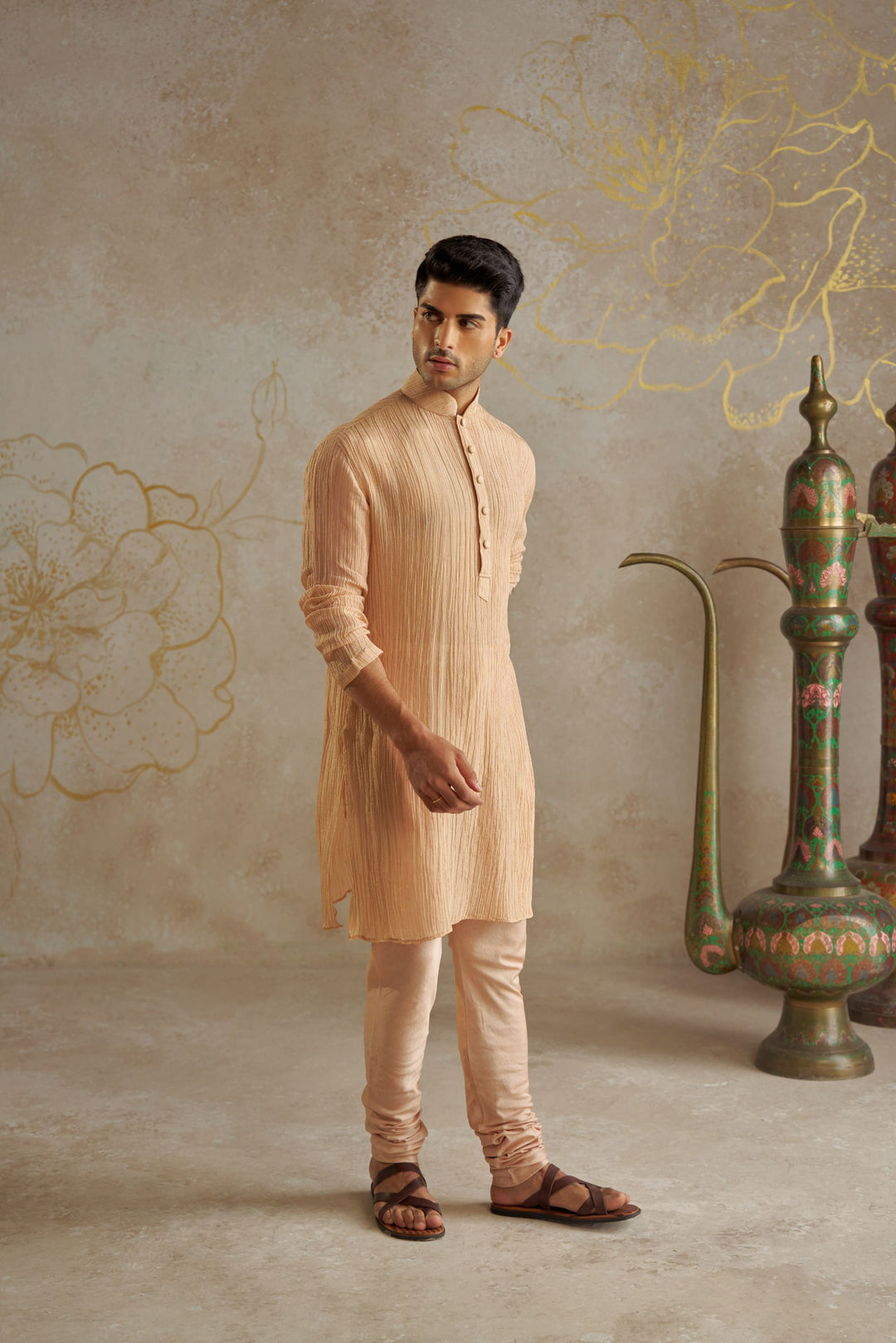 Blush Tissue Kurta Set