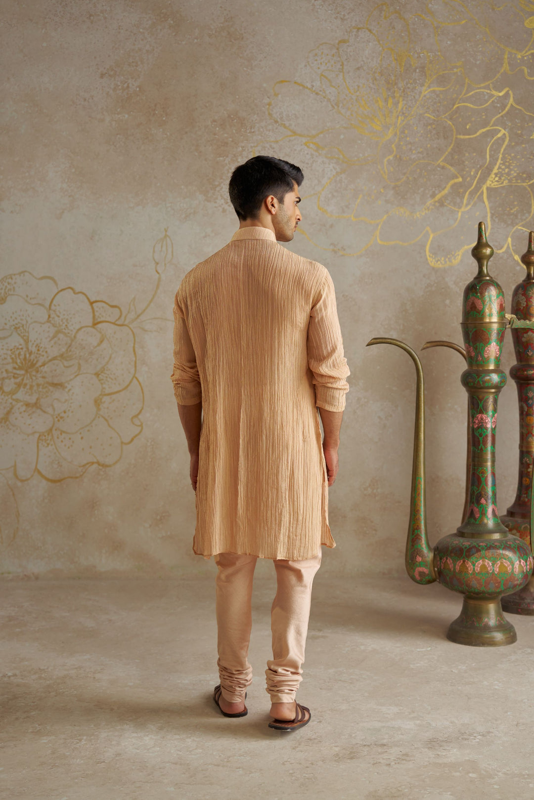 Blush Tissue Kurta Set