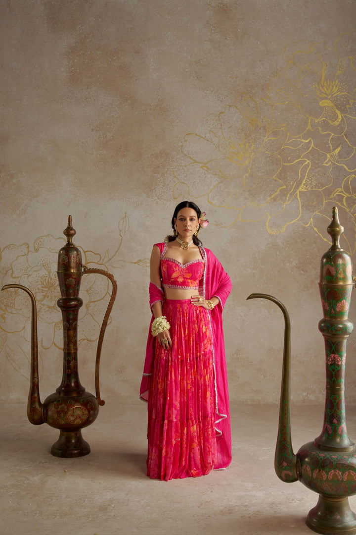 Pink Rose Lehenga