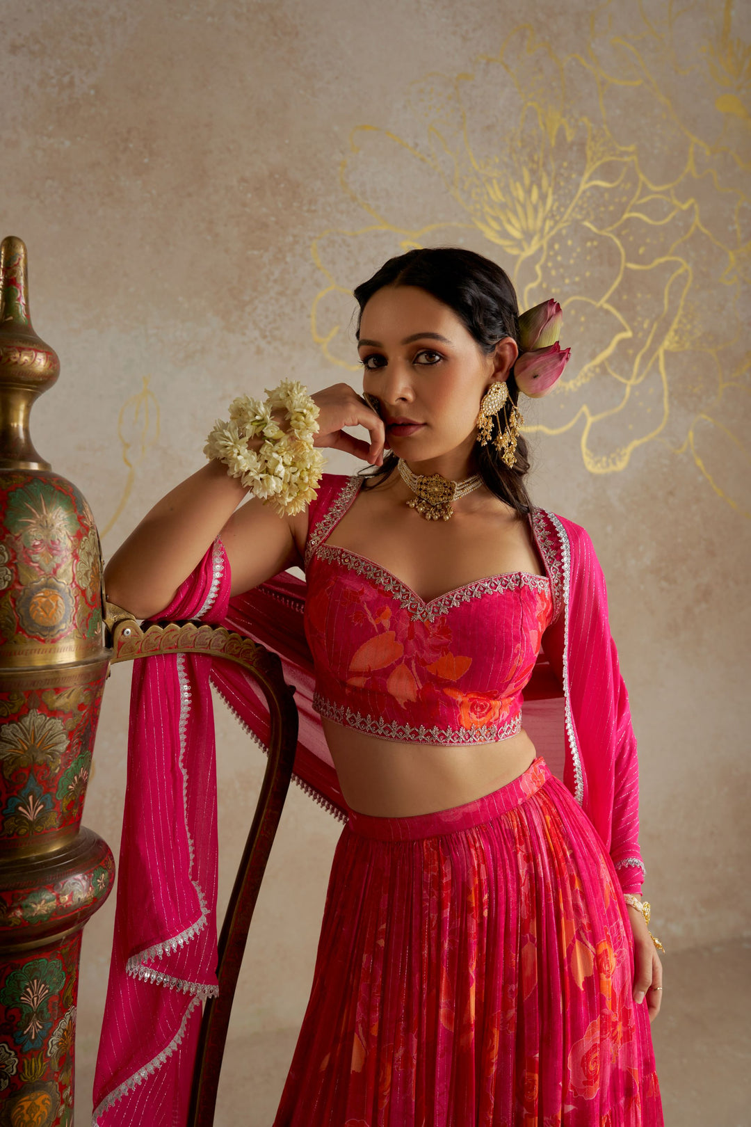 Pink Rose Lehenga