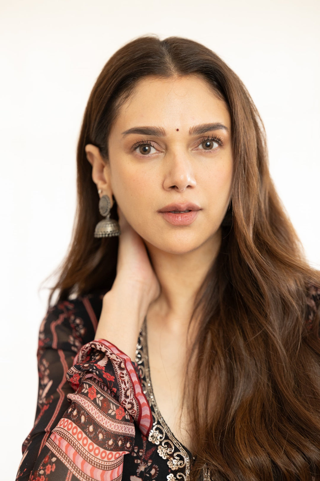 Aditi Rao Hydari In Black Printed Sharara Set