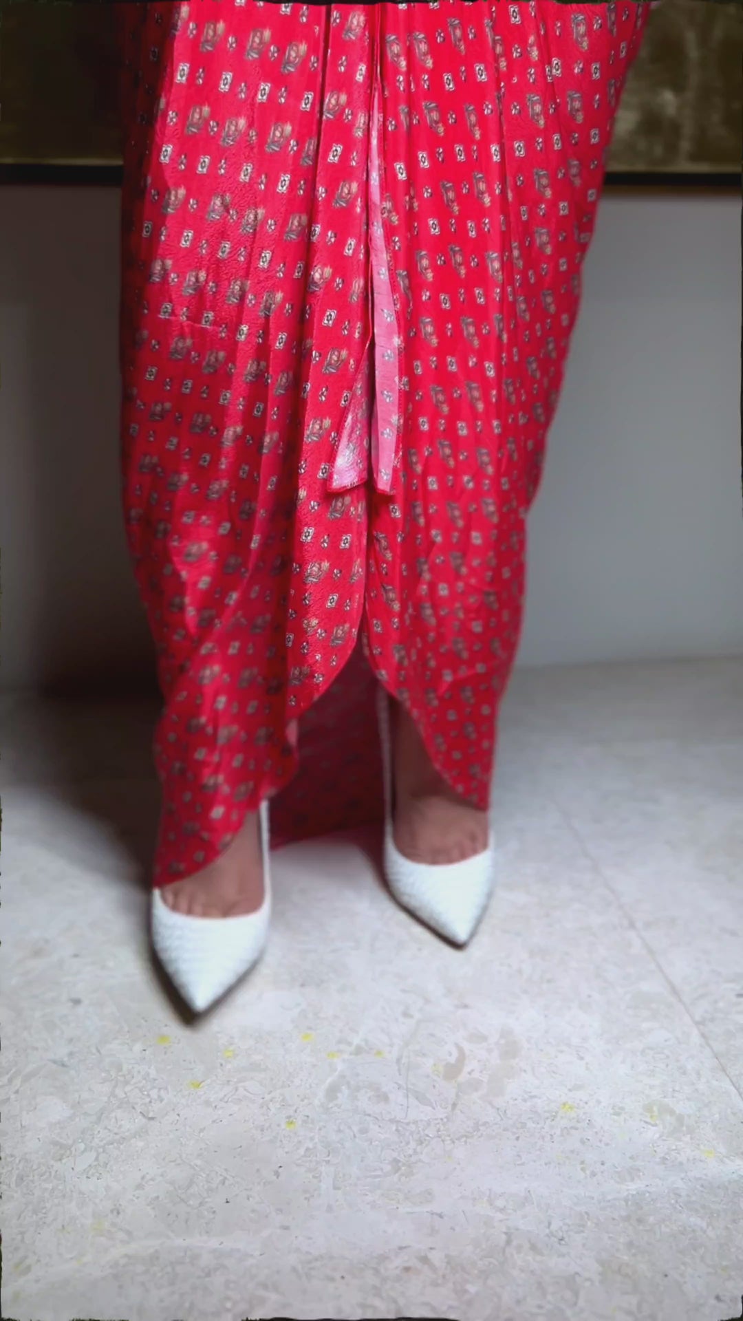 Influencer Gauri Mehta in our draped dress