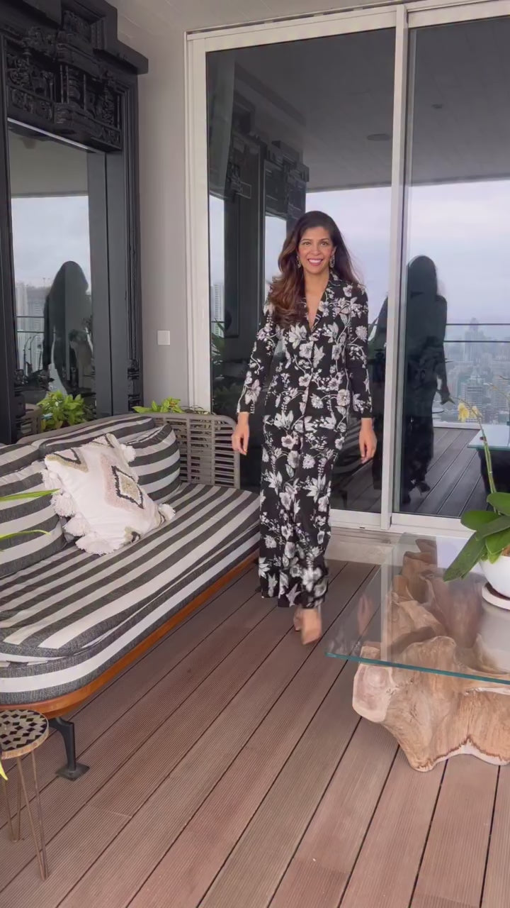 Mallika Singhania in our Black Eden Pantsuit