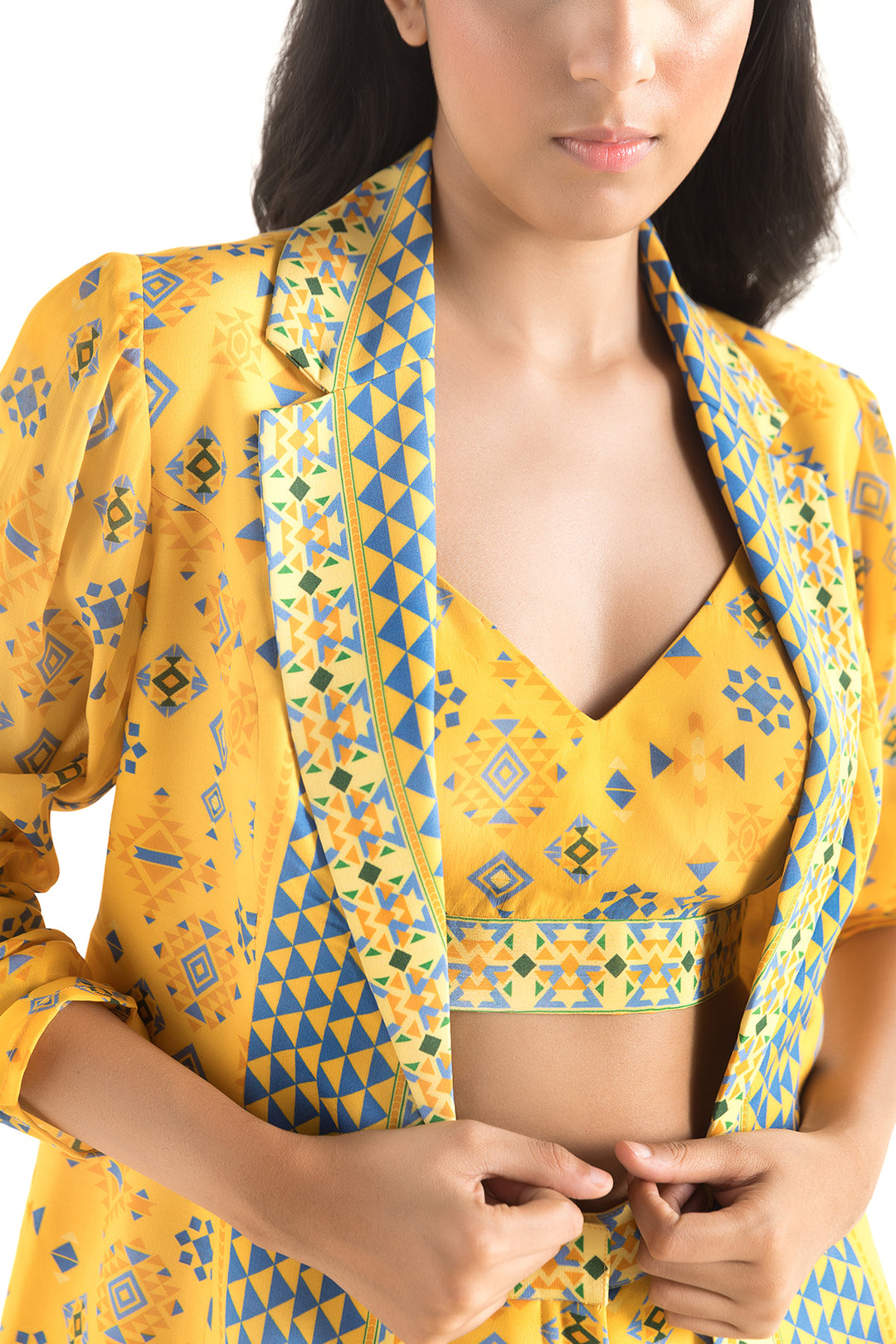 Yellow Printed Co-Ord Set