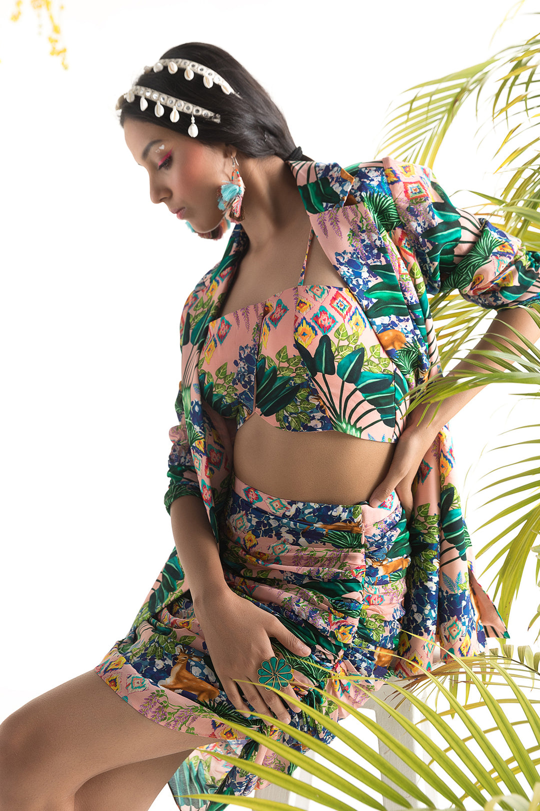 Pink Jungle Printed Co-Ord Set