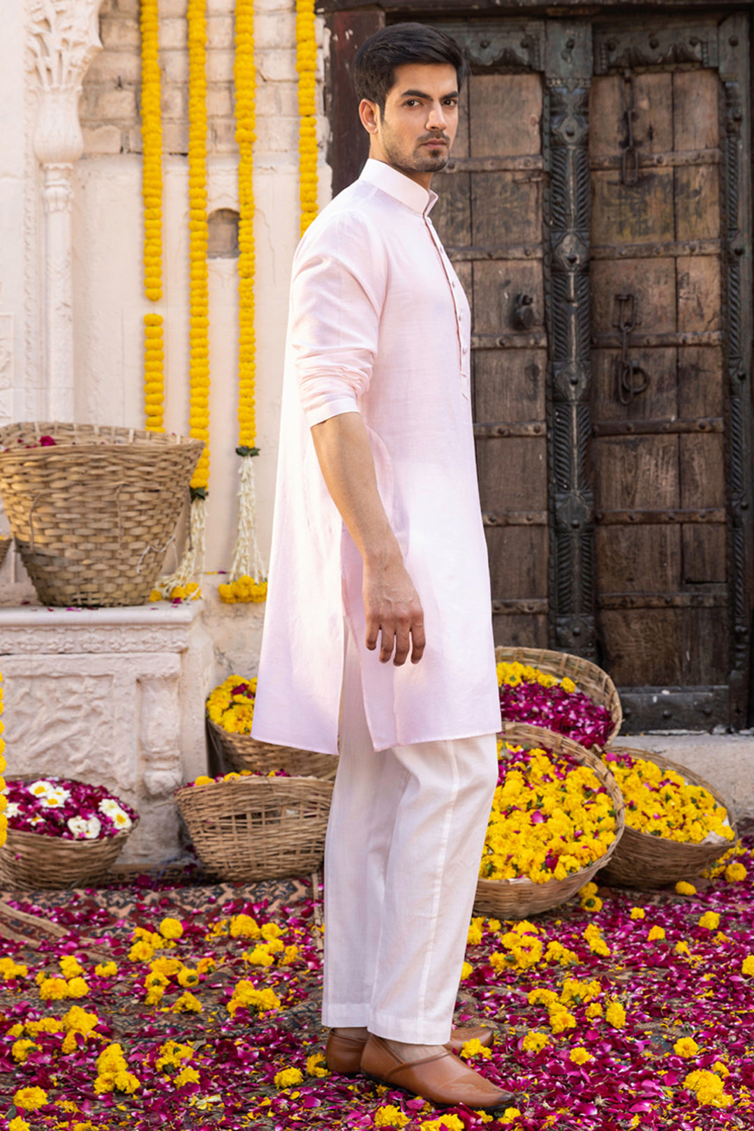 Light Peach Kurta Sets