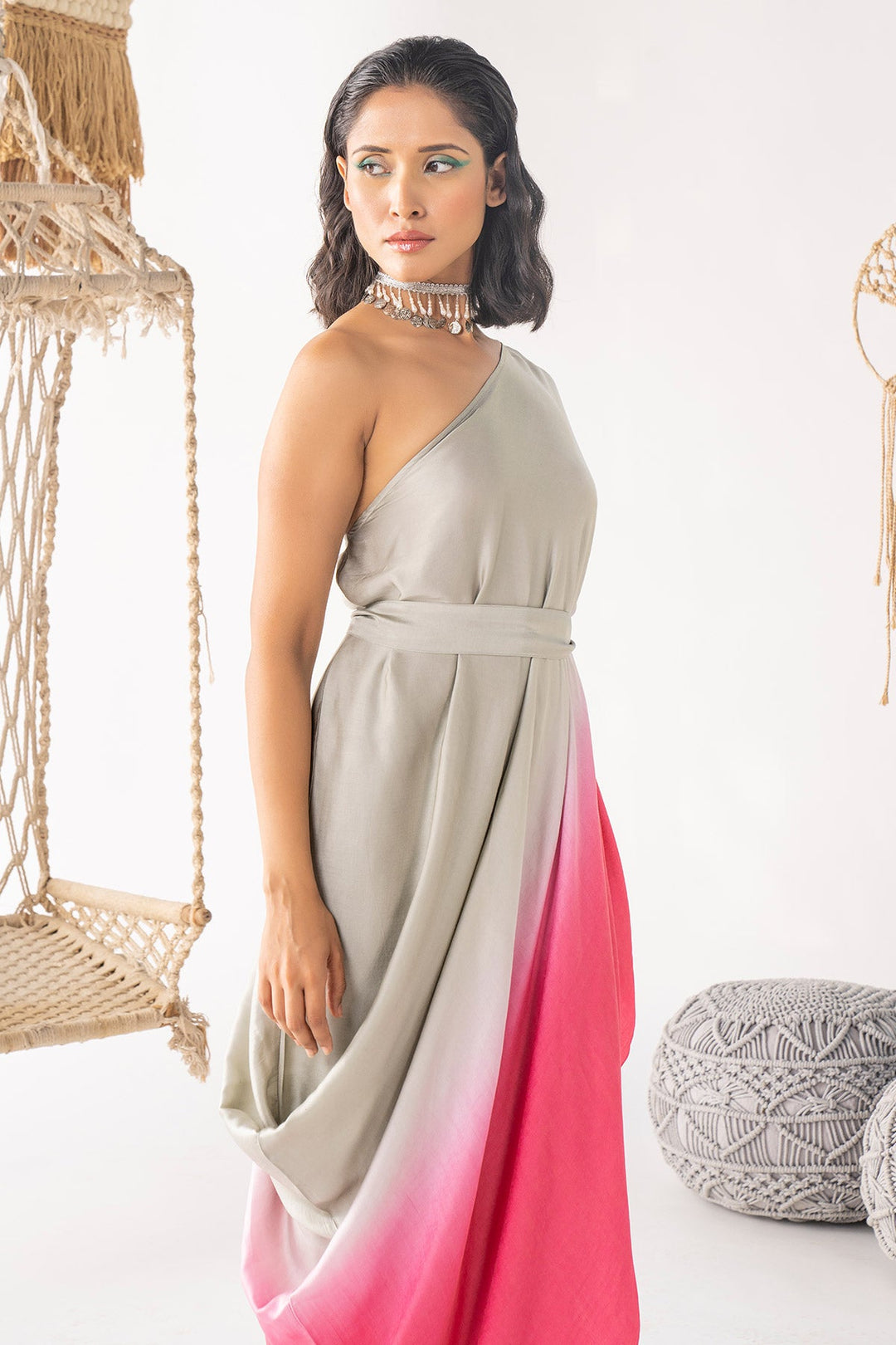 Ombre Cowl Top Set - RTS