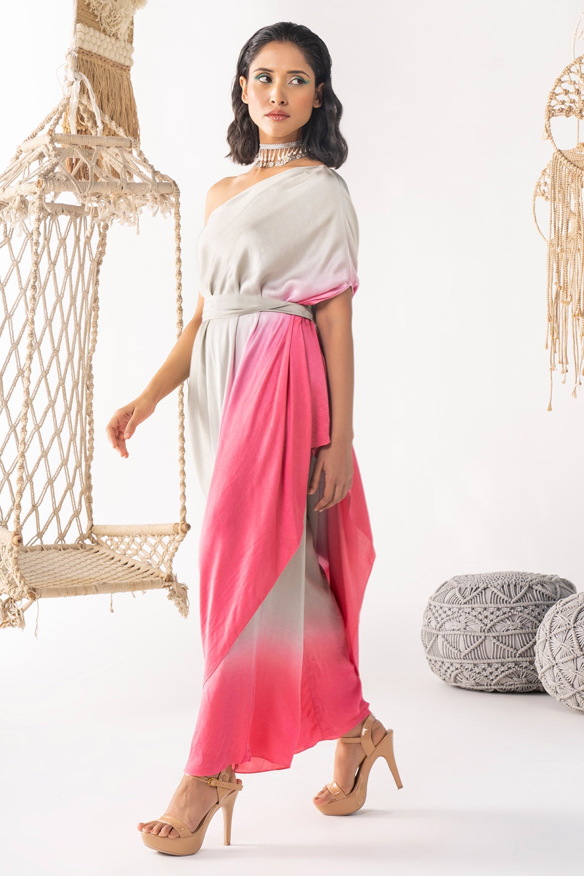 Ombre Cowl Top Set - RTS