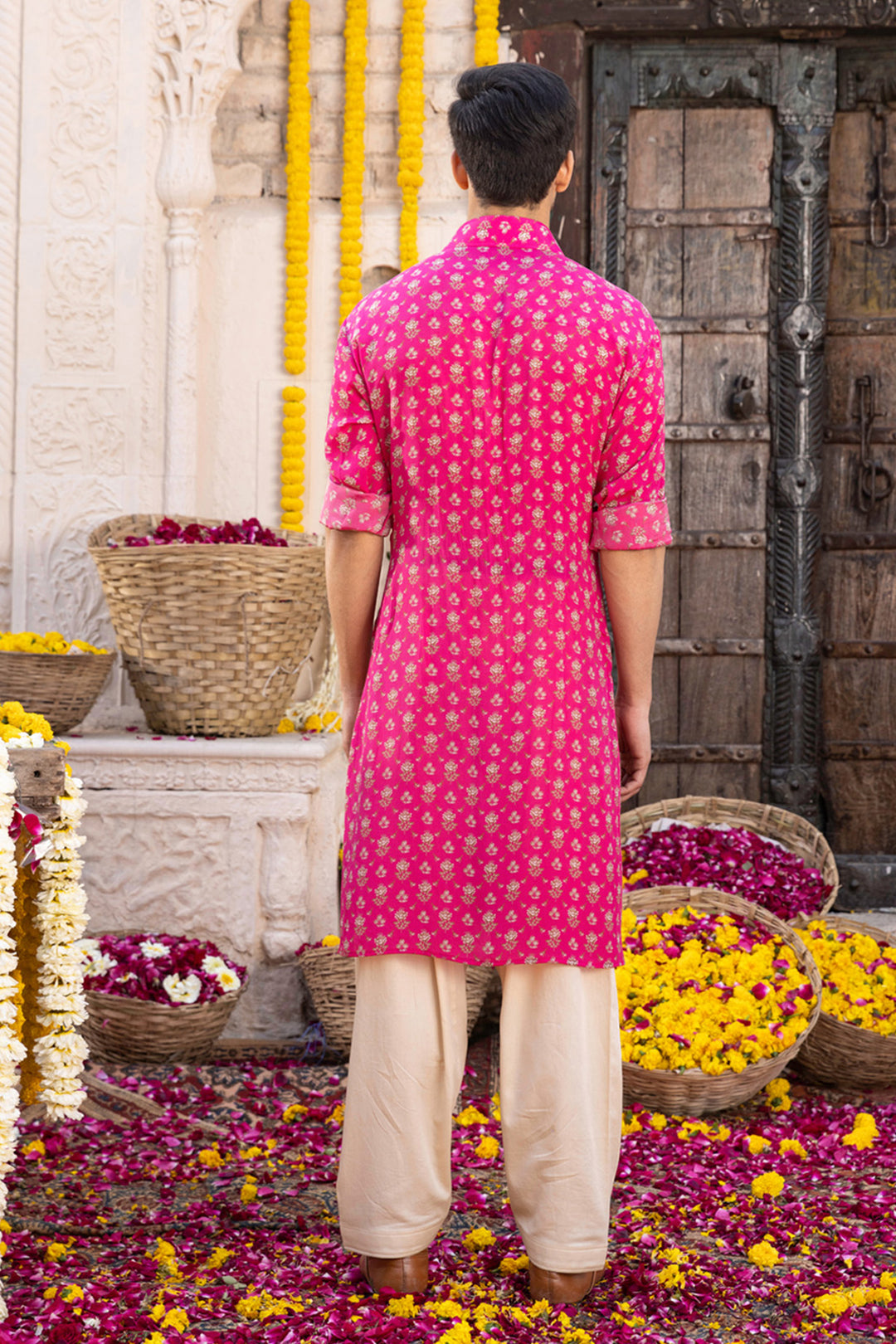 Hot Pink Kurta Set