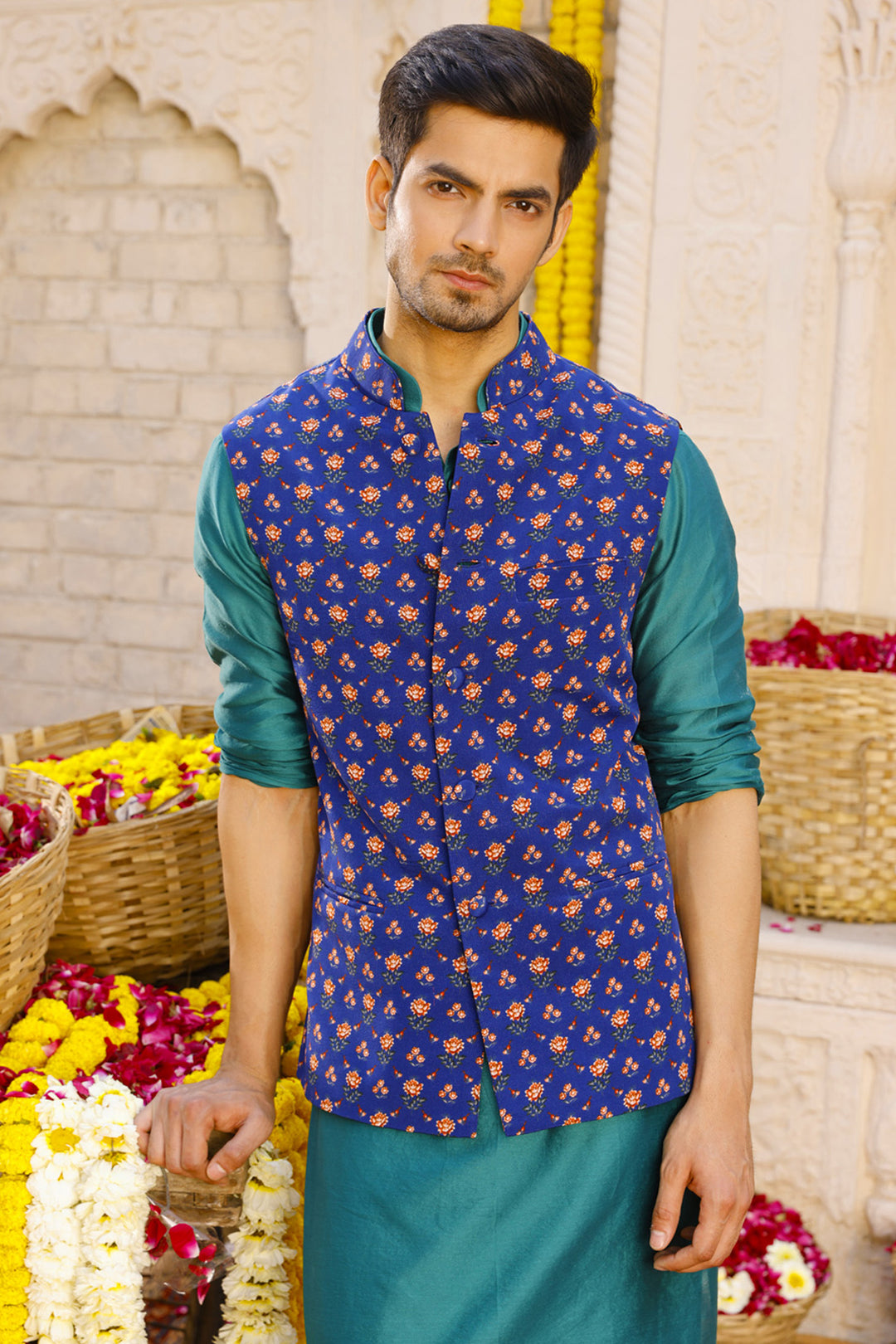 Kurta Set With Nehru Jacket