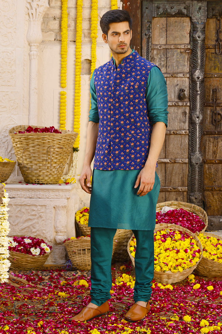 Kurta Set With Nehru Jacket