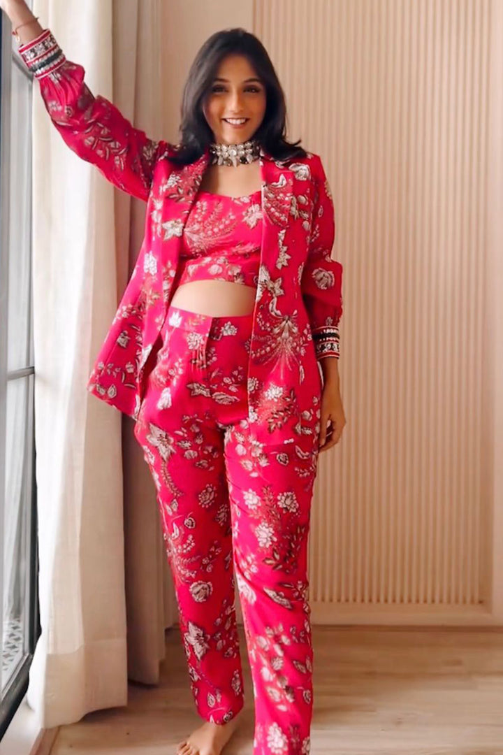 Influencer Masoom Minawala in Our Pink Pant Suit