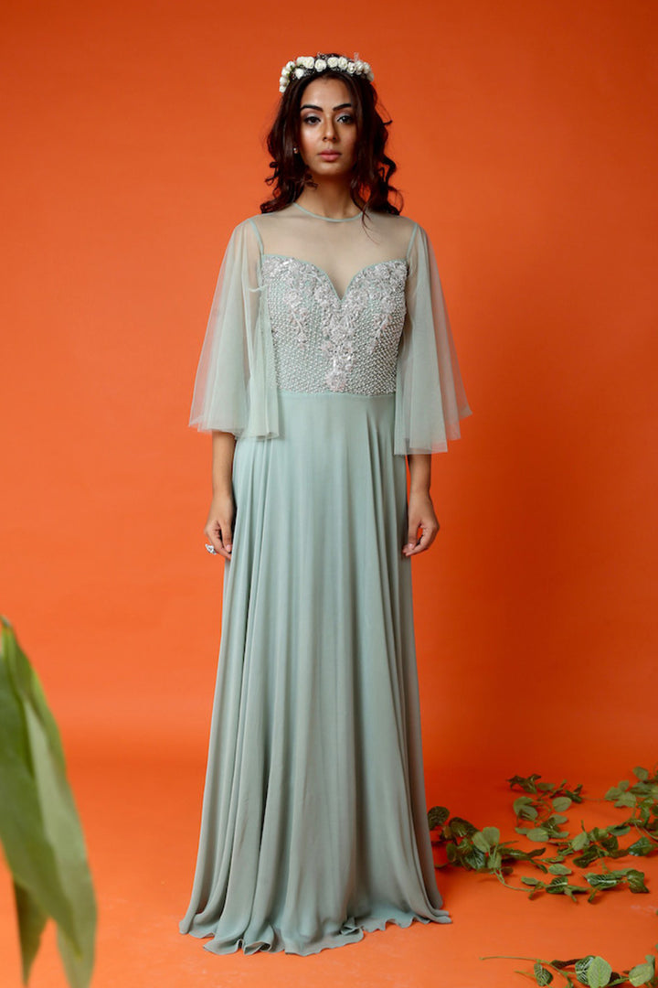 Sage Green Anarkali