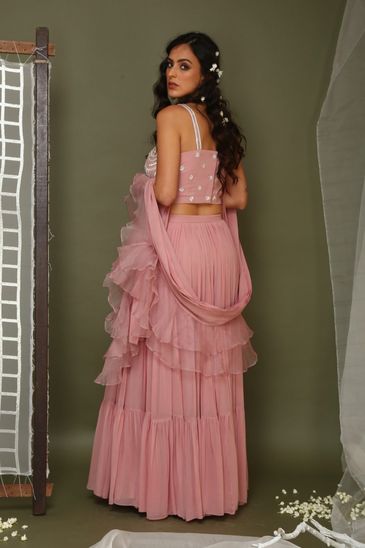 Actress Sukhmani Sadana In Our Lavender Lehenga set