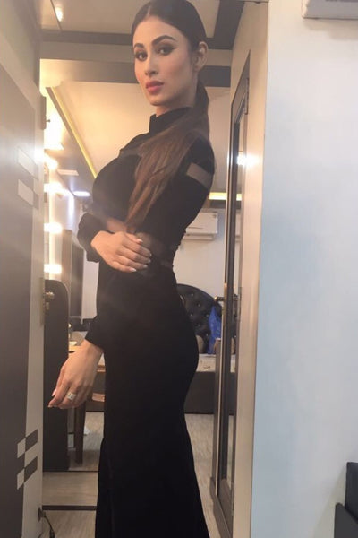 Actress Mouni Roy In Our Black Gown