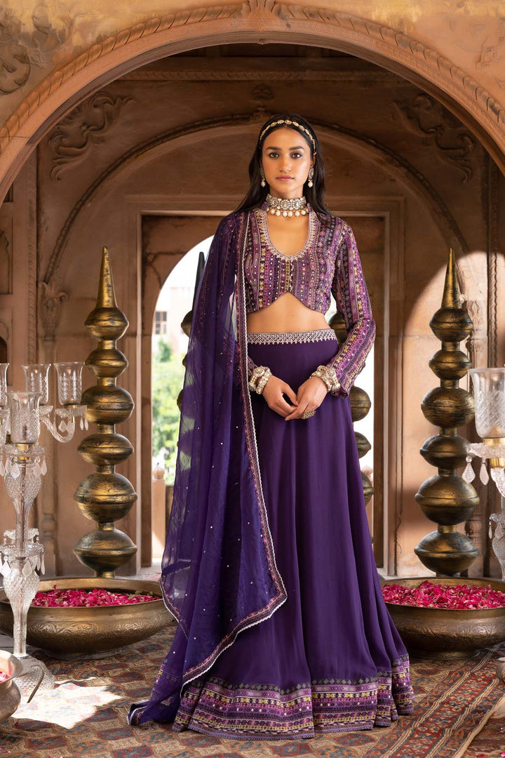 Purple Lehenga Set