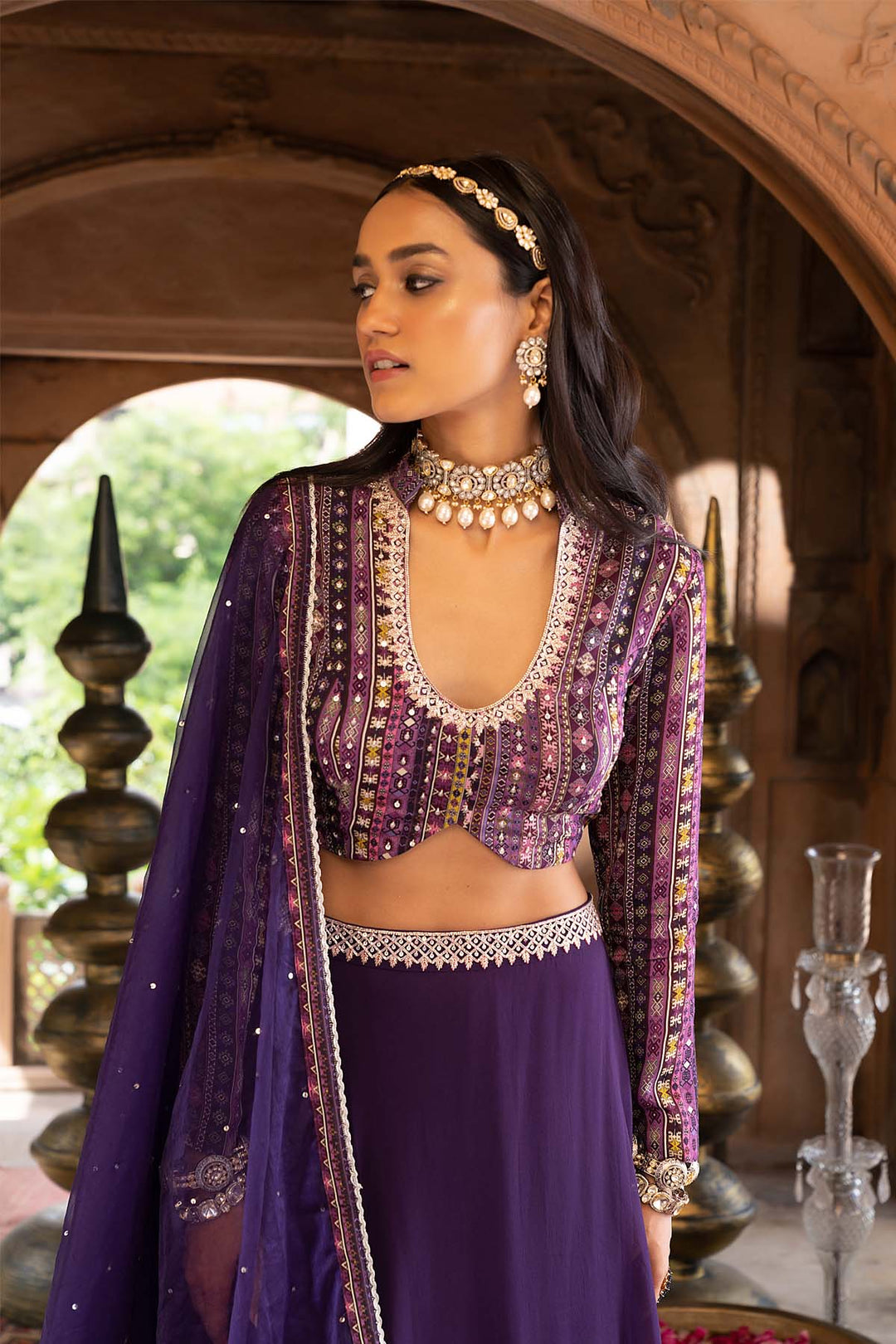 Purple Lehenga Set