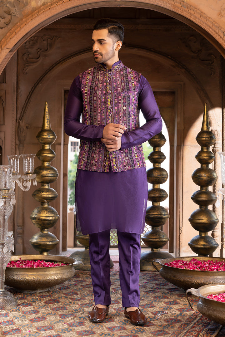 Purple Kurta Set