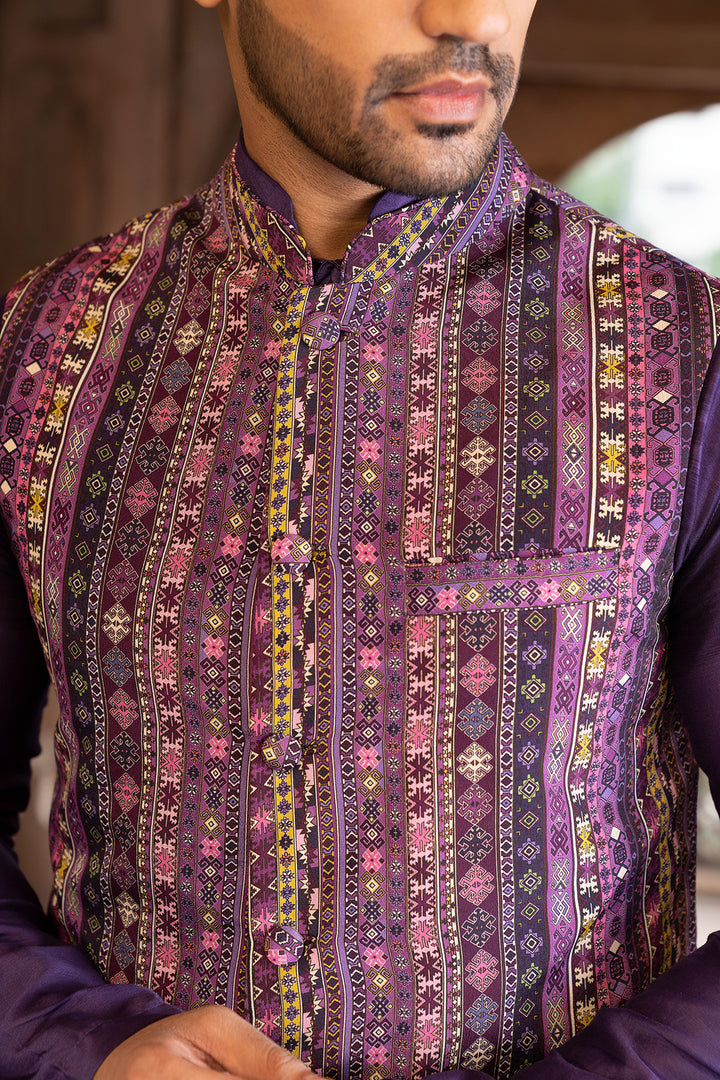 Purple Kurta Set