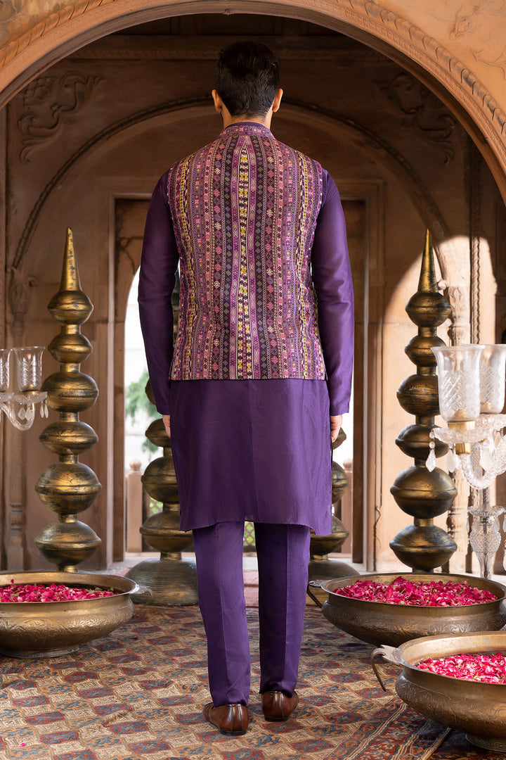 Purple Kurta Set