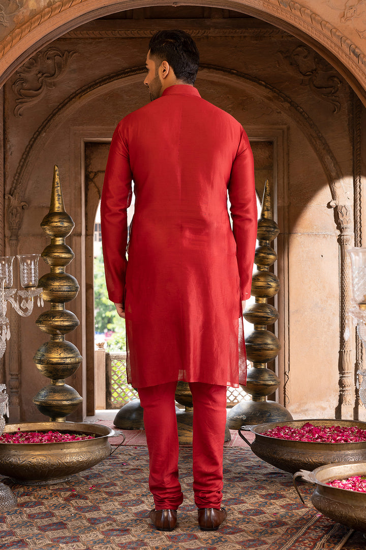 Maroon Kurta Set