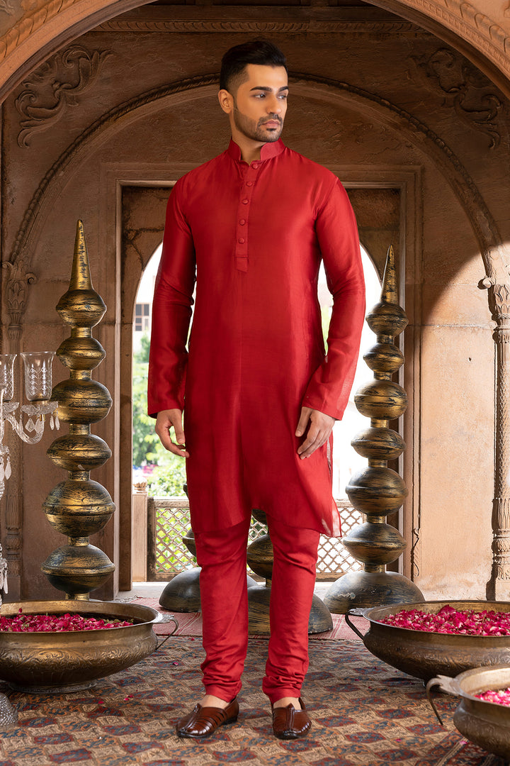 Maroon Kurta Set